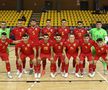 România - Groenlanda la futsal. Daniel Dinu, cu numărul 13 / Sursă foto: Futsal Week / frf.ro