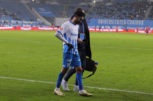 Ștefan Baiaram, accidentat în Craiova - Botoșani/ foto: Andrei Furnigă (GSP)