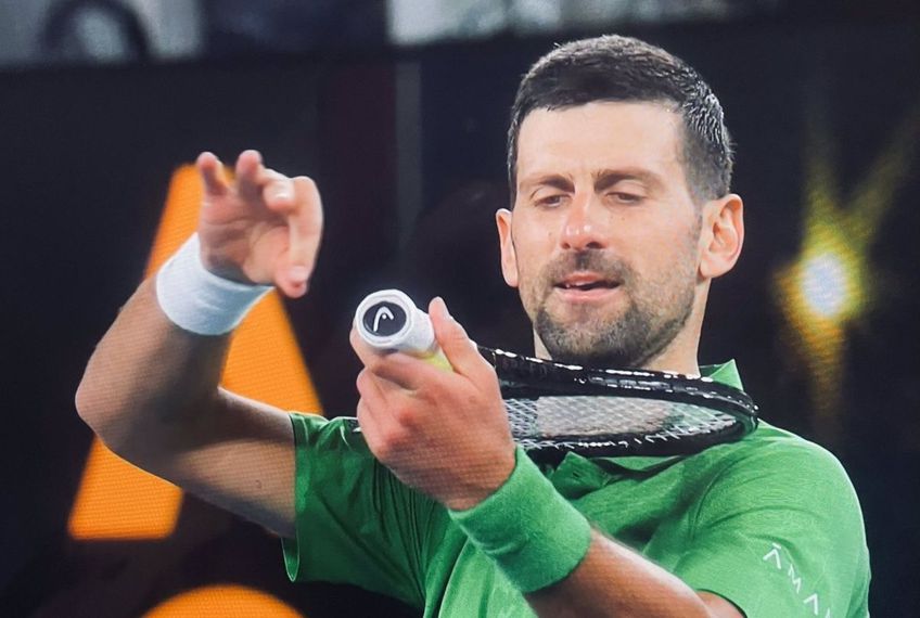 Gestul făcut de Novak Djokovic după ce s-a calificat în optimile de la Australian Open // foto: X
