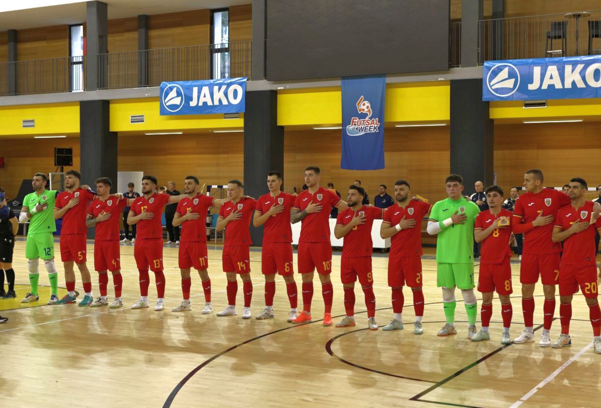 România - Groenlanda la futsal: imagini din sală
