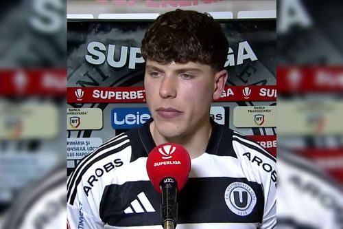 Andrei Coubiș (22 de ani), noul fundaș central de la U Cluj, a debutat la seniori în partida cu Unirea Slobozia, scor 1-0