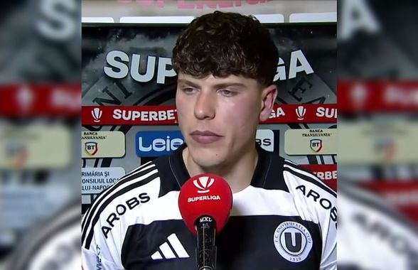 Andrei Coubiș a debutat la seniori pentru U Cluj: „Nu am urmărit Superliga înainte. A fost o surpriză”