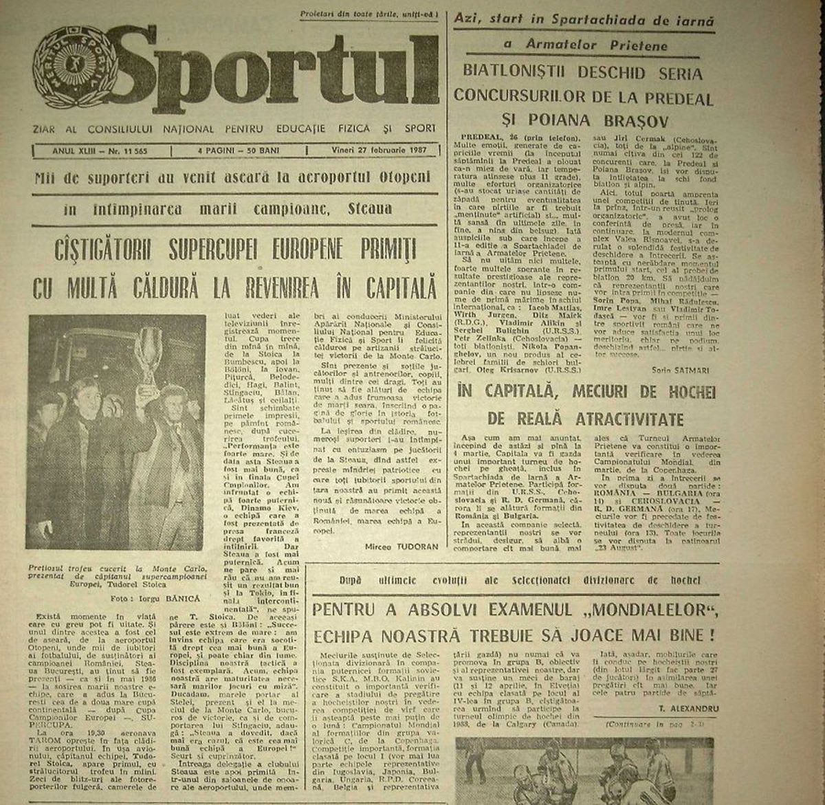 FCSB se laudă pe Facebook cu Supercupa Europei cucerită de Steaua în urmă cu 34 de ani: „O dată istorică pentru fotbalul românesc”