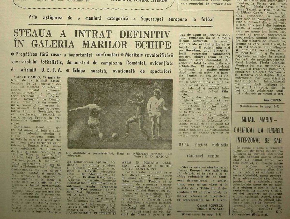 33 de ani de când Steaua devenea supercampioana Europei. Și de când Iordănescu a refuzat ajutorul lui Covaci
