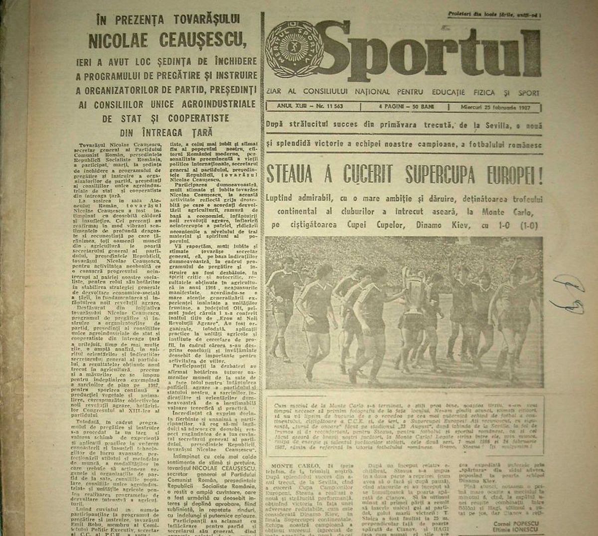 33 de ani de când Steaua devenea supercampioana Europei. Și de când Iordănescu a refuzat ajutorul lui Covaci