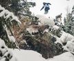VIDEO+FOTO Imagini spectaculoase din dronă! Creasta Masivului Oslea a fost cucerită de cei mai buni schiori și snowboarderi