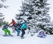 VIDEO+FOTO Imagini spectaculoase din dronă! Creasta Masivului Oslea a fost cucerită de cei mai buni schiori și snowboarderi