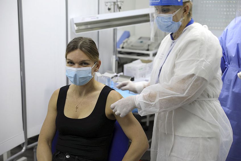 Simona Halep s-a vaccinat împotriva coronavirusului