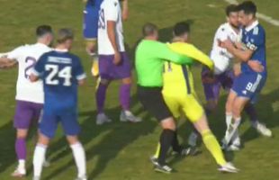 VIDEO Momente violente în amicalul FC Argeș - FC U Craiova! Portarul oltenilor a sărit la bătaie și a fost eliminat