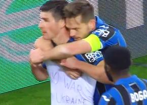Mesaje împotriva războiului din Ucraina, afișate în Europa League și Conference League! Ce a transmis colegul ucrainean al lui Mihăilă