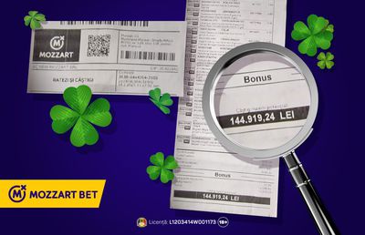 Bilet fabulos la Mozzart Bet! Cu doar 1 leu pariat, a câștigat 90.000 de lei!