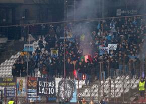 Imaginea care a șocat joi seara, în Gruia, la CFR - Lazio: apariție neobișnuită în repriza a doua