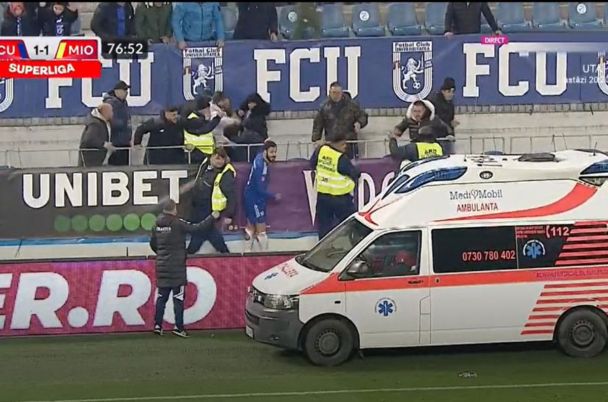 Probleme în stadion la FCU Craiova - CS Mioveni