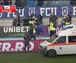 Meciul dintre FCU Craiova și CS Mioveni a fost întrerupt în minutul 77, la scorul de 1-1, timp de 5 minute.