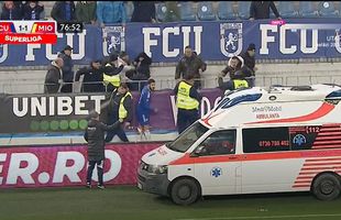 Noi scene dramatice la un meci al Craiovei » A fost nevoie de intervenția Ambulanței! De unde ar fi pornit totul