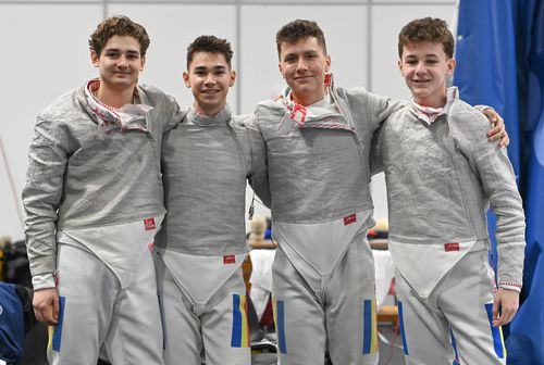 Echipa masculină de cadeți a României a obținut medalia de argint în proba de sabie la Campionatul European de scrimă cadeți și juniori.