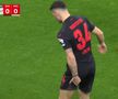 Bucuria lui Granit Xhaka după golul înscris în partida Leverkusen - Mainz, foto: captură de ecran YouTube Bundesliga