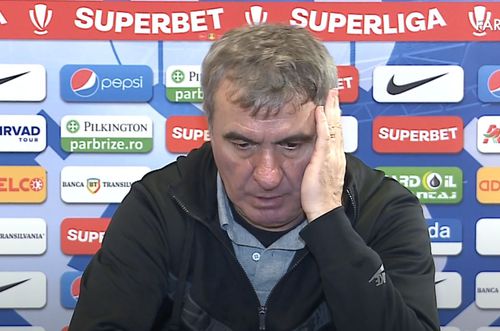 Gică Hagi (59 de ani) și-a criticat fotbaliștii în conferința de presă care a urmat remizei dintre Farul și Oțelul, scor 1-1.