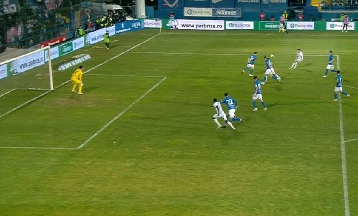 Frederic Maciel, gol încântător în Farul - Oțelul / FOTO: Captură TV @Orange Sport 1