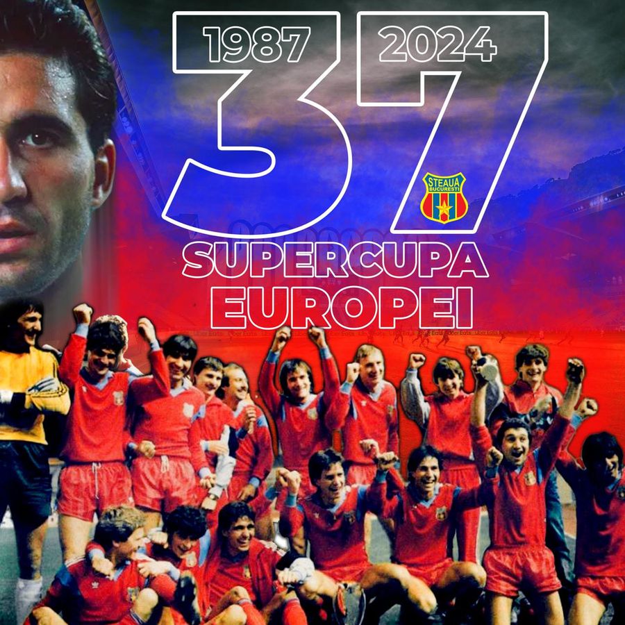 FCSB, la 37 de ani de când Steaua a câștigat Supercupa Europei: „Uriașii fotbaliști care au îmbrăcat tricoul Stelei”