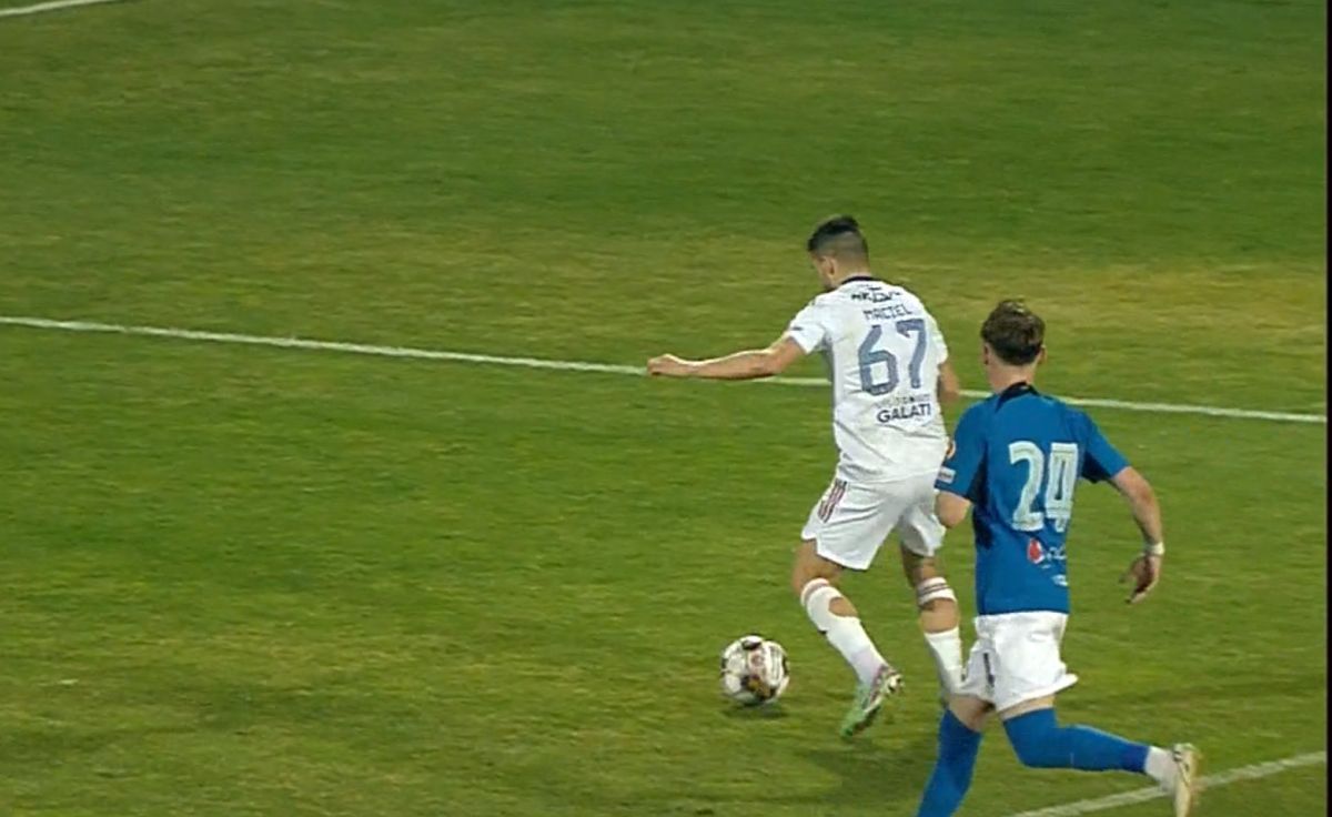 Frederic Maciel, gol încântător în Farul - Oțelul / FOTO: Captură TV @Orange Sport 1