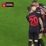 Bucuria lui Granit Xhaka după golul înscris în partida Leverkusen - Mainz, foto: captură de ecran YouTube Bundesliga