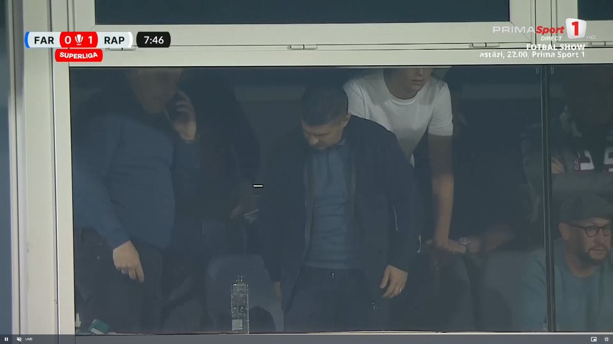 Marius Șumudică, în tribune la Farul - Rapid