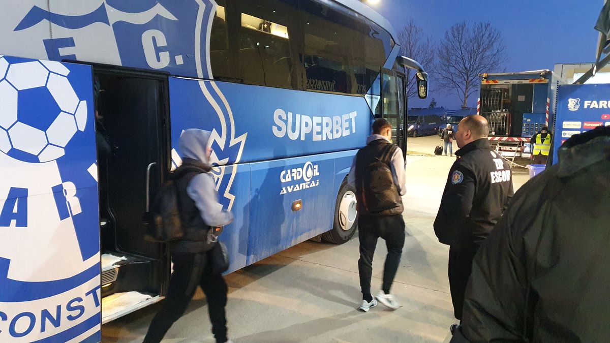 Imagini înainte de Farul - Rapid, 24.02.2025