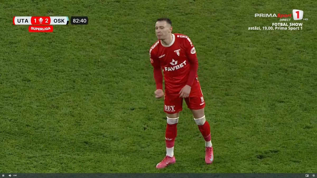 Valentin Costache, gest obscen în UTA - Sepsi