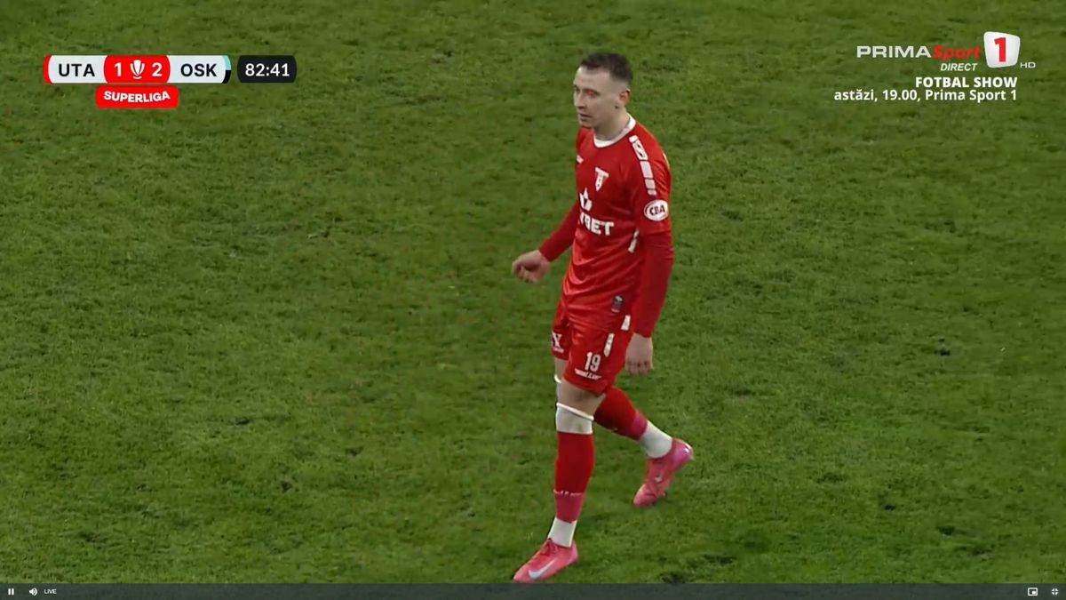 Valentin Costache, gest obscen în UTA - Sepsi