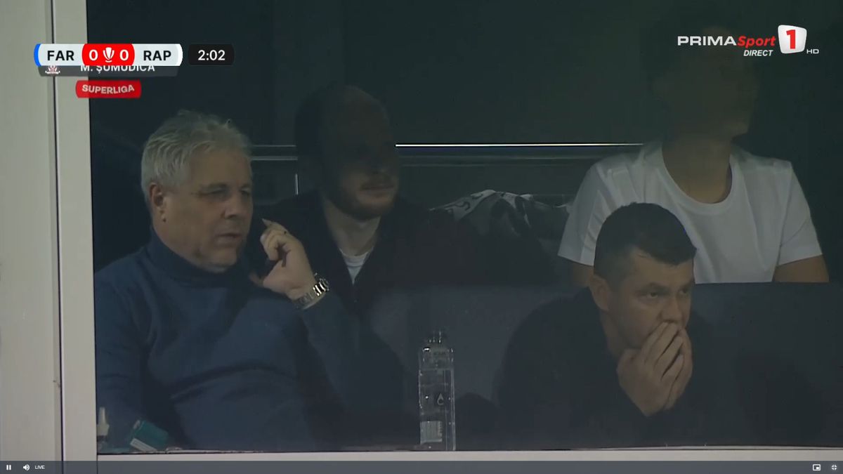 Marius Șumudică, în tribune la Farul - Rapid