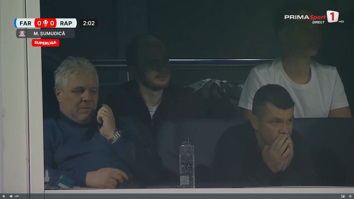 Marius Șumudică, în tribune la Farul - Rapid