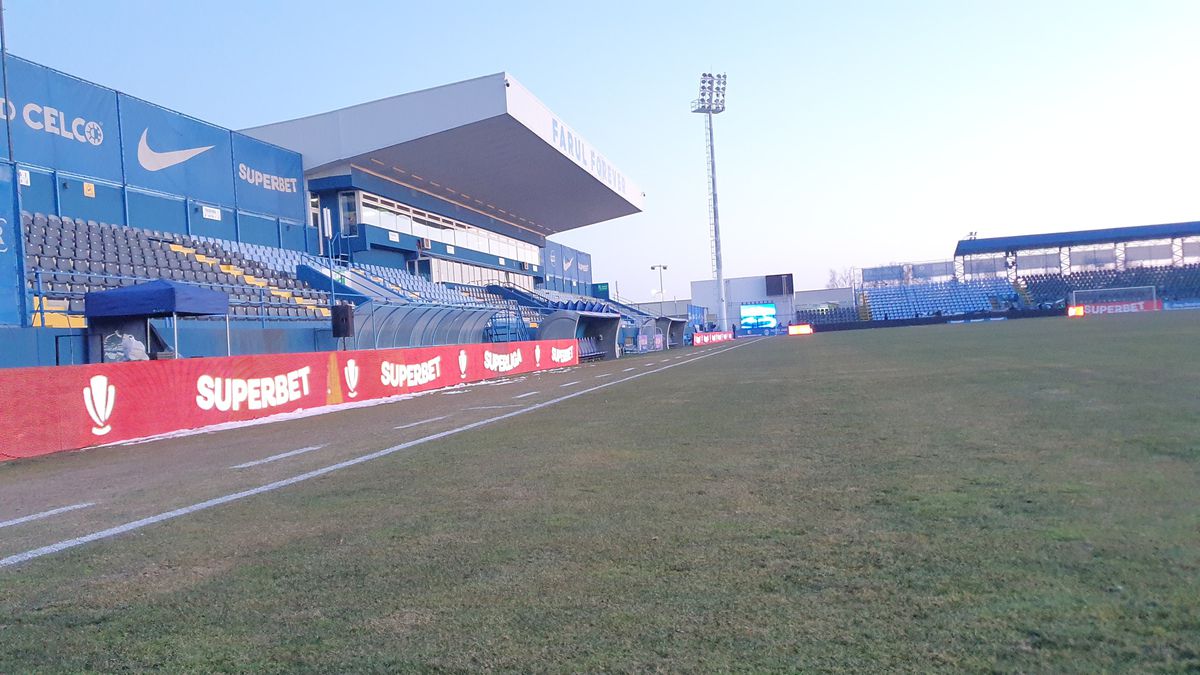 Imagini înainte de Farul - Rapid, 24.02.2025