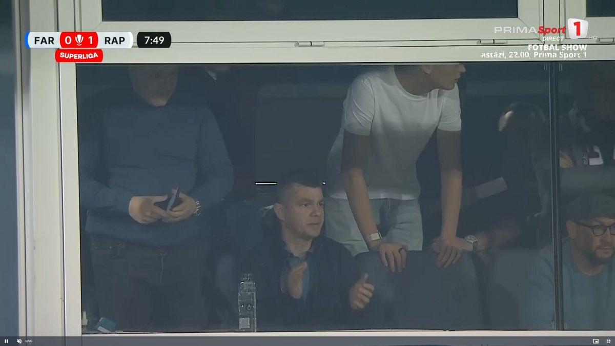 Marius Șumudică, în tribune la Farul - Rapid