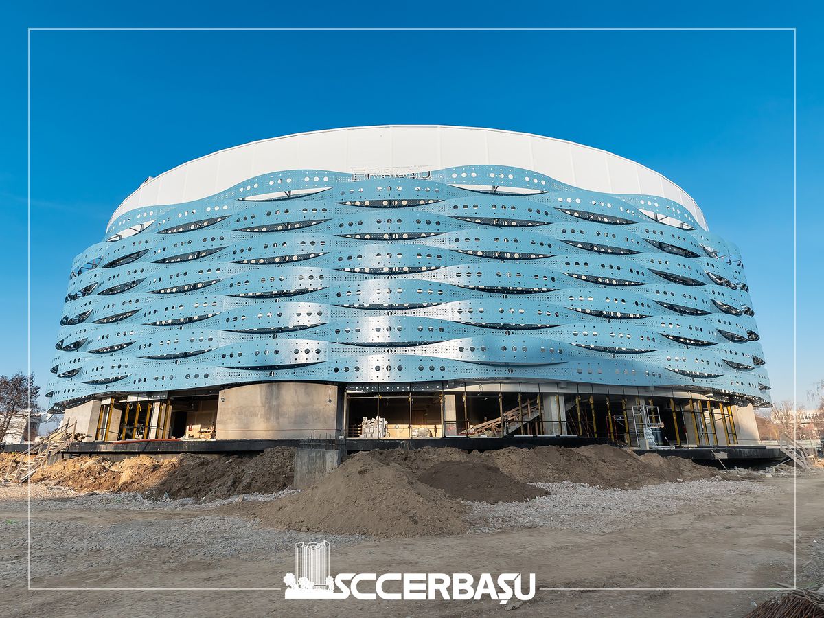 Un nou OZN în România, aproape de finalizare! Imagini impresionante cu arena de 25 de milioane de euro