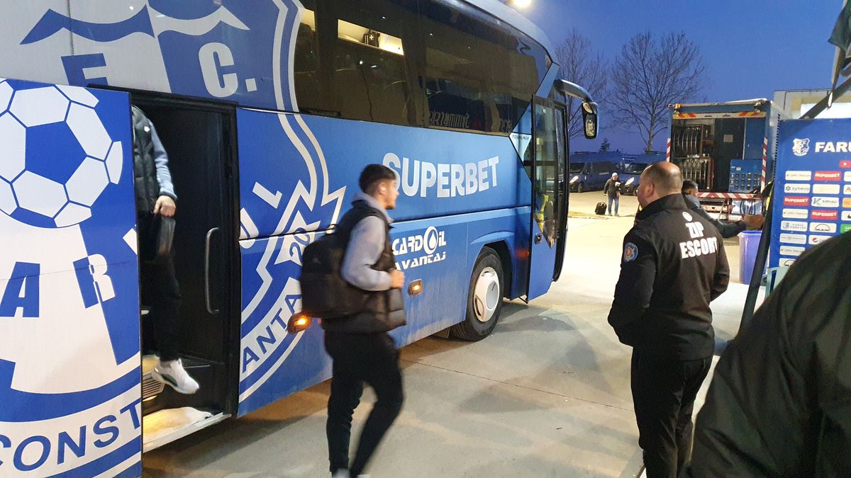 Imagini înainte de Farul - Rapid, 24.02.2025