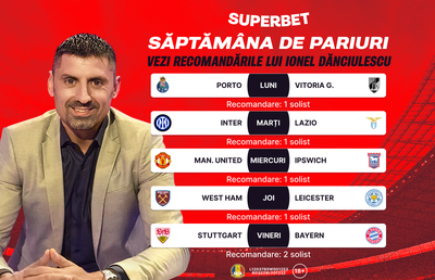 Supersăptămâna de pariuri începe! Vezi recomandările lui Ionel Dănciulescu în SuperSocial
