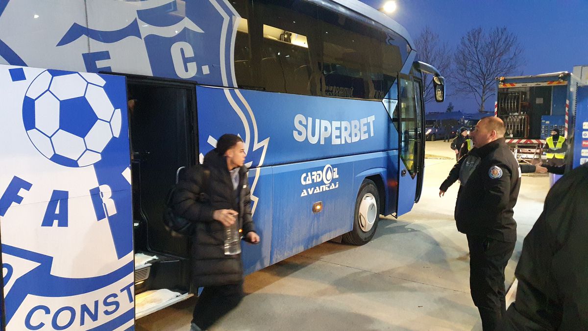 Imagini înainte de Farul - Rapid, 24.02.2025