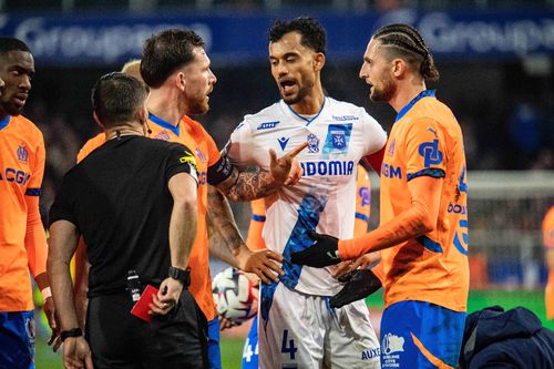 Marseille în meciul cu Auxerre/ Foto: Imago