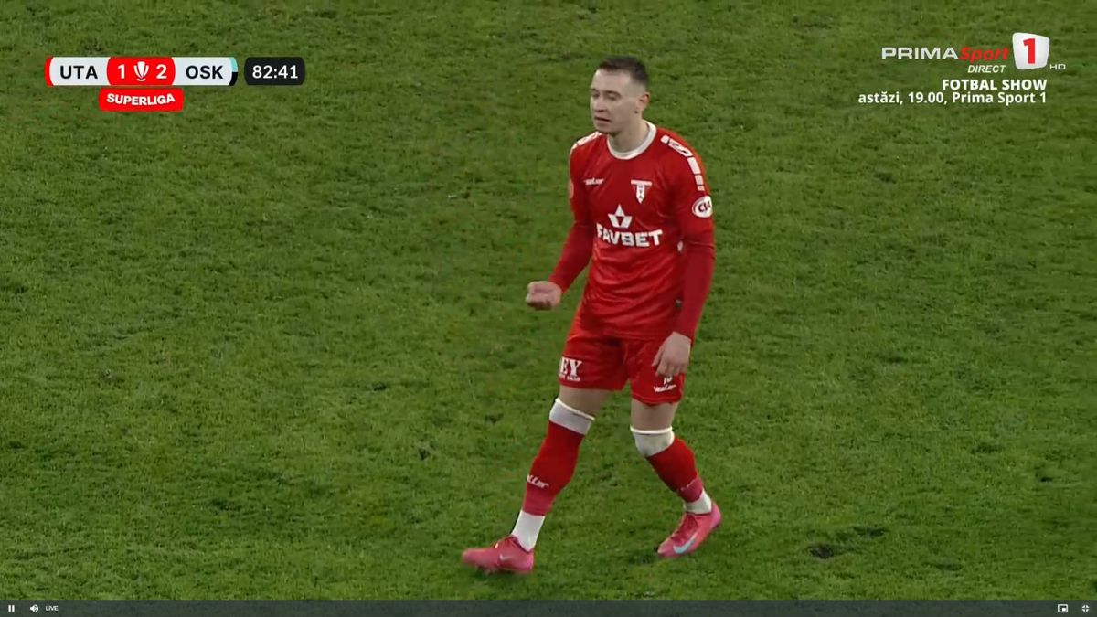 Valentin Costache, gest obscen în UTA - Sepsi