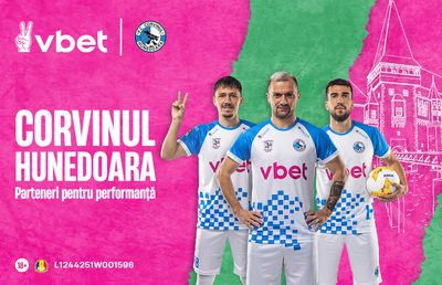 VBET devine partener oficial al echipei Corvinul Hunedoara