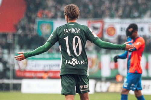 Timotej Jambor, eroul lui Slask în meciul Odra Opole // FOTO: Instagram