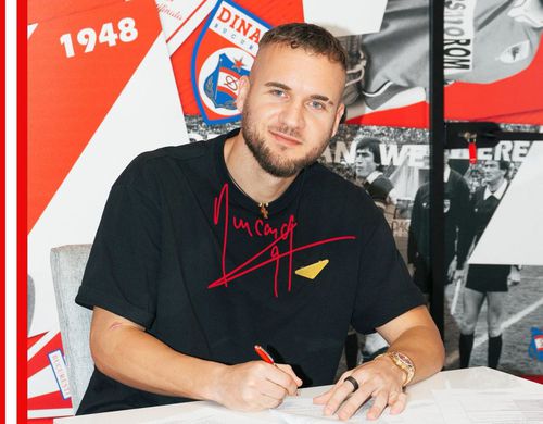 Dinamo l-a prezentat pe George Pușcaș // foto: Facebook