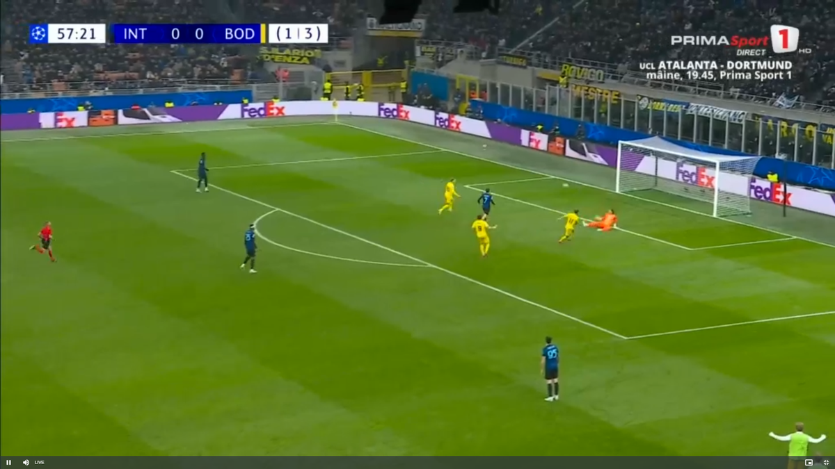 Manuel Akanji, gafă foarte mare în Inter Milano - Bodo/Glimt