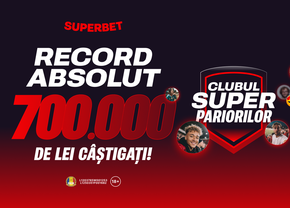 Record absolut în Clubul SuperPariorilor: 700.000 de lei în luna februarie!
