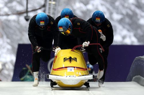 Componenții bobului de 4 al Germaniei la JO Milano Cortina 2026 Foto: Guliver/GettyImages