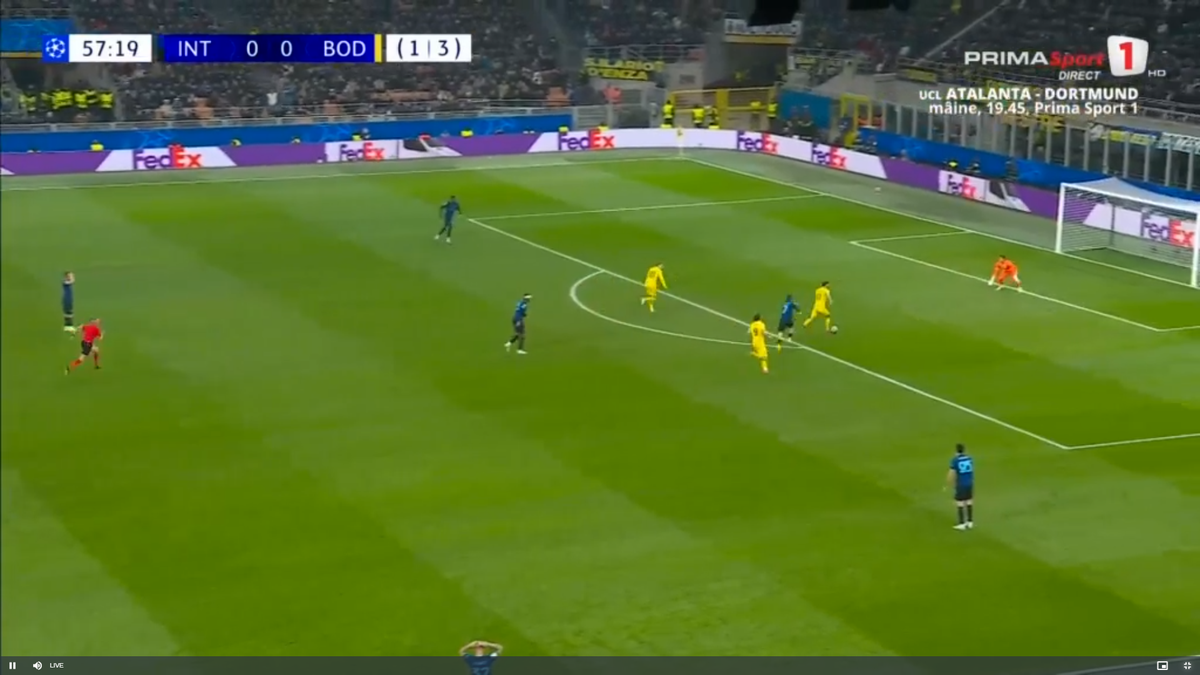 Manuel Akanji, gafă foarte mare în Inter Milano - Bodo/Glimt