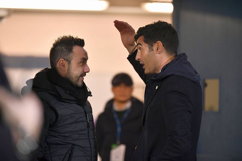 Roberto De Zerbi și Paulo Fonseca. Foto: Imago