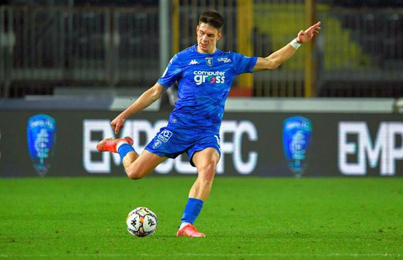 Antrenorul lui Empoli îl „urechează” pe Rareș Ilie: „A ajuns la o răscruce! Nu și-a atins potențialul maxim”