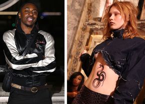 Trei vedete din Premier League au asistat la cea mai provocatoare defilare din cadrul Săptămânei Modei de la Londra